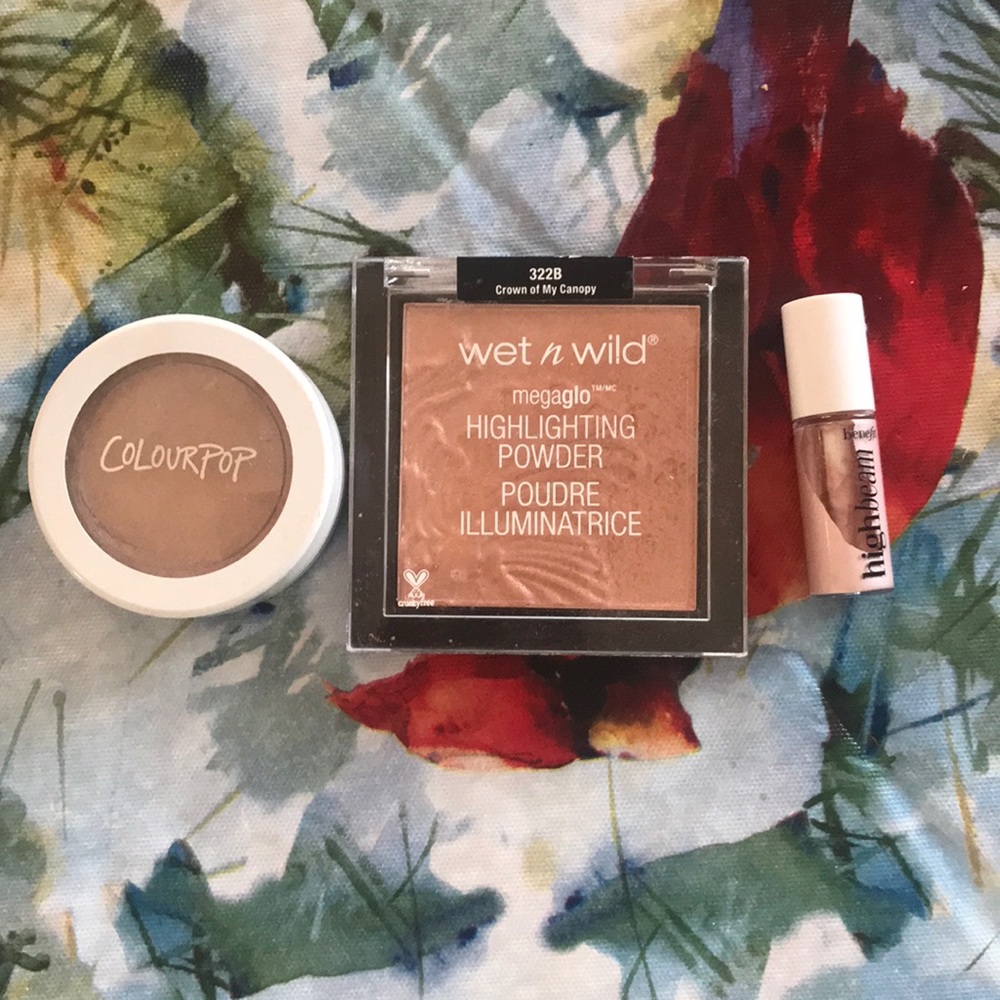 Colourpop, Wet n Wild, Benefit highlighters